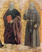 Piero della Francesca Polyptych of the Misericordia: Sts Andrew and Bernardino oil painting on canvas